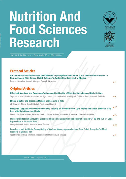 Nutrition and Food Sciences Research