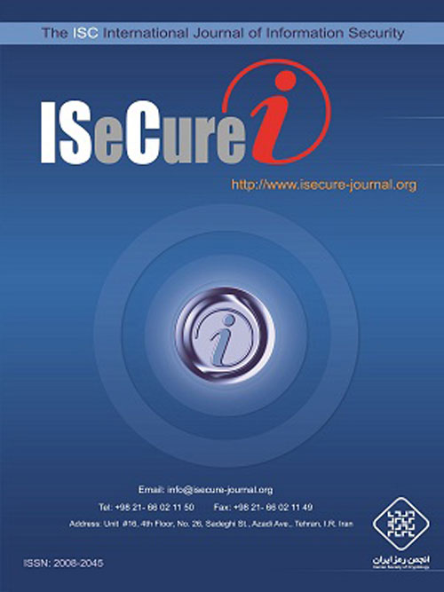 Information Security - Volume:12 Issue: 1, Jan 2020
