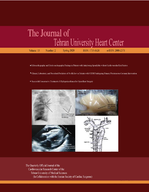 Tehran University Heart Center - Volume:15 Issue: 2, Apr 2020