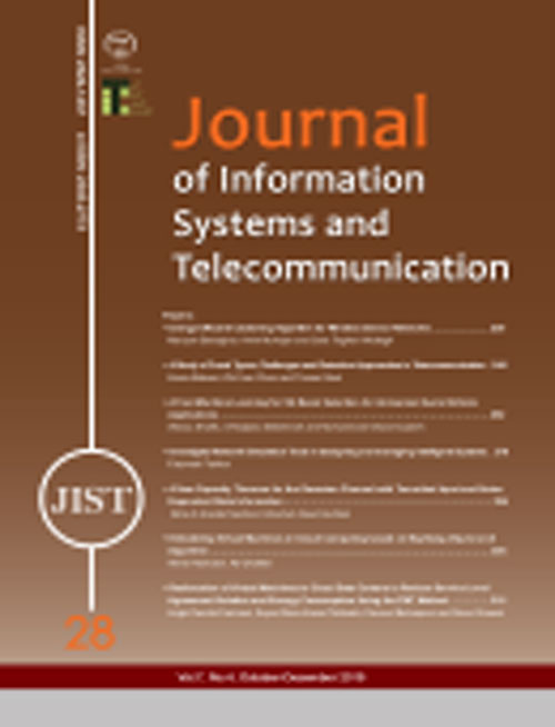 Information Systems and Telecommunication - Volume:7 Issue: 4, Oct-Dec 2019