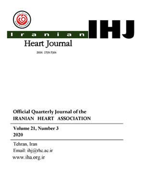 Iranian Heart Journal - Volume:21 Issue: 3, Summer 2020