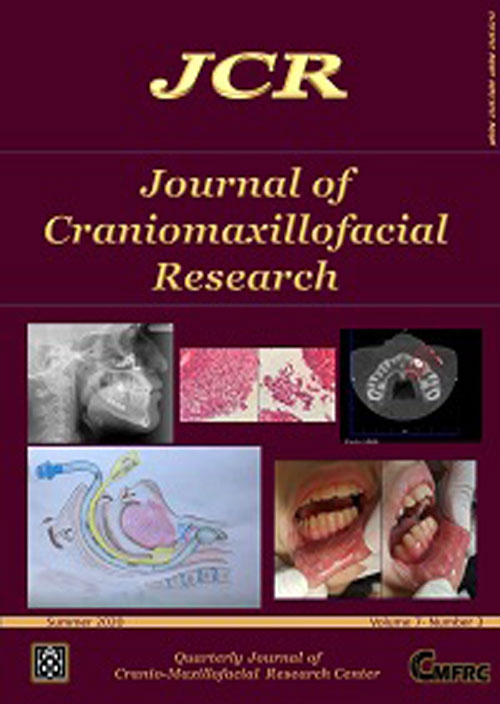Craniomaxillofacial Research - Volume:7 Issue: 3, Summer 2020