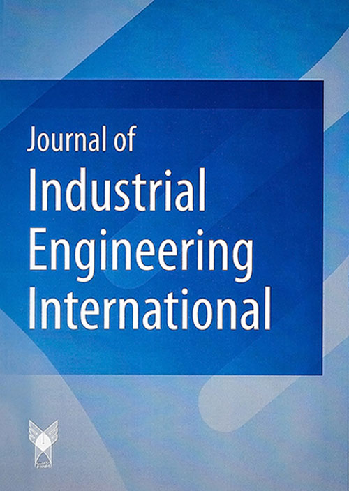 Industrial Engineering International - Volume:8 Issue: 1, Winter 2012