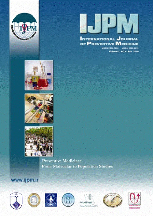 Preventive Medicine - Volume:12 Issue: 3, Mar 2021