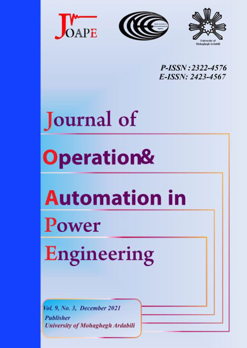 Operation and Automation in Power Engineering - Volume:9 Issue: 3, Autumn 2021