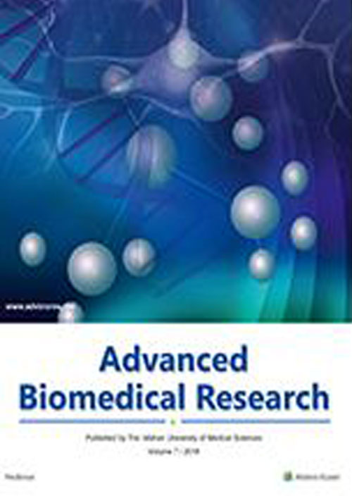 Advanced Biomedical Research - Volume:3 Issue: 6, Nov 2013
