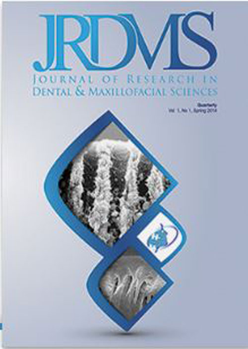 Research in Dental and Maxillofacial Sciences - Volume:6 Issue: 4, Autumn 2021