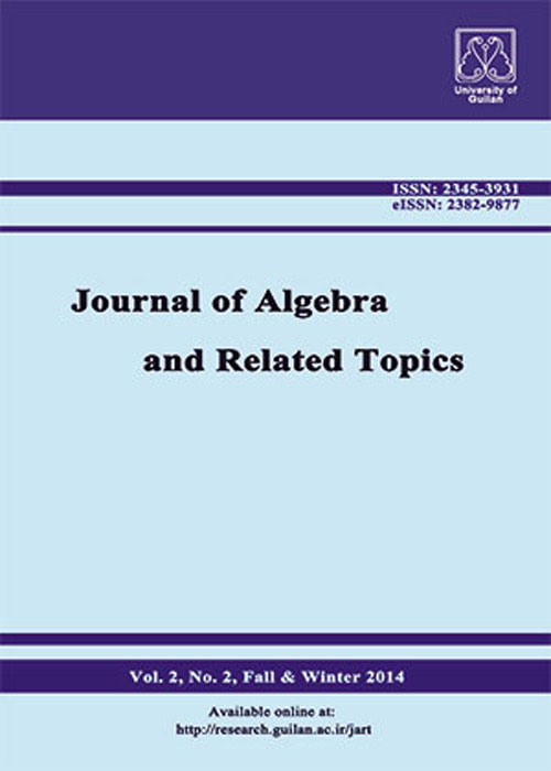 Algebra and Related Topics - Volume:9 Issue: 2, Autumn 2021