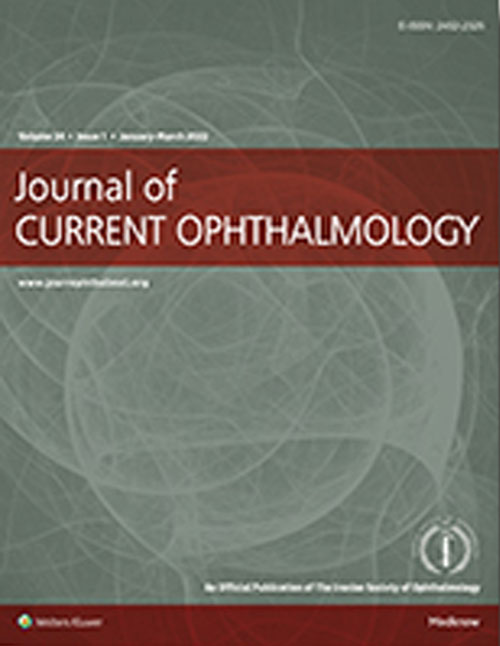 Current Ophthalmology - Volume:34 Issue: 1, Jan-Mar 2022