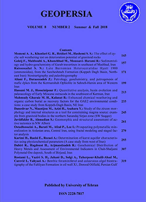 Geopersia - Volume:12 Issue: 1, Winter-Spring 2022
