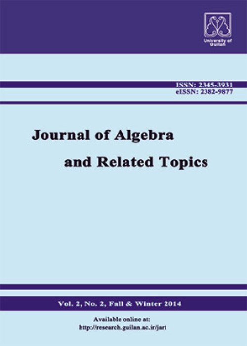 Algebra and Related Topics - Volume:10 Issue: 2, Autumn 2022