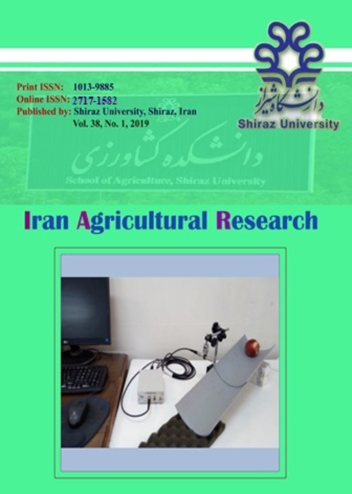Iran Agricultural Research - Volume:41 Issue: 1, Winter and Spring 2022
