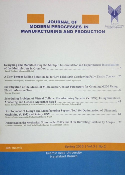 Modern Processes in Manufacturing and Production