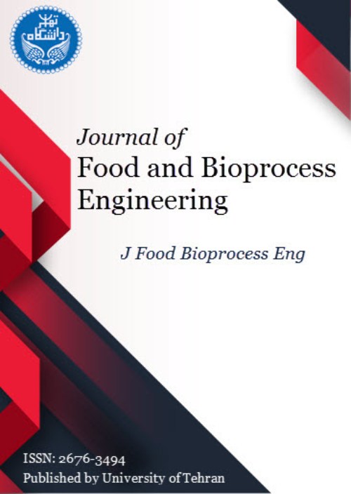 Food and Bioprocess Engineering - Volume:5 Issue: 2, Summer-Autumn 2022