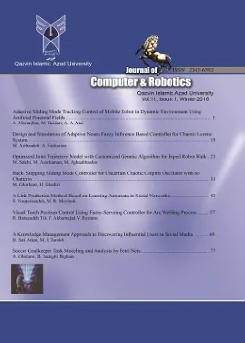 Computer and Robotics - Volume:15 Issue: 2, Summer and Autumn 2022