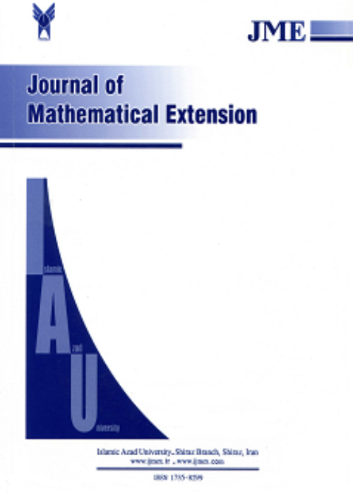 Mathematical Extension - Volume:17 Issue: 2, Feb 2023