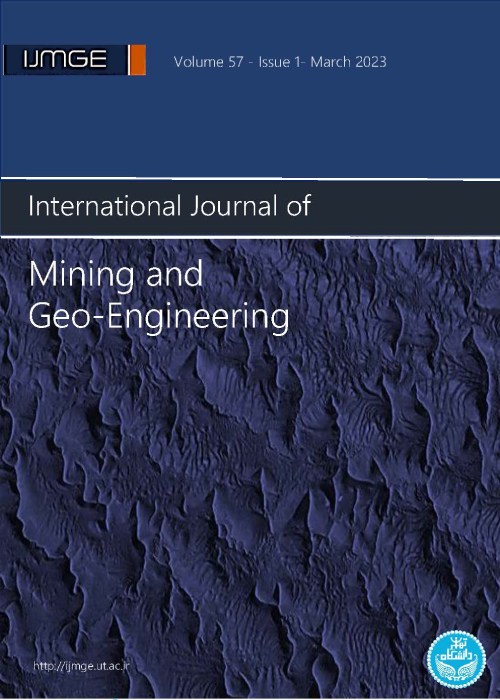 Mining & Geo-Engineering - Volume:57 Issue: 1, Winter 2023