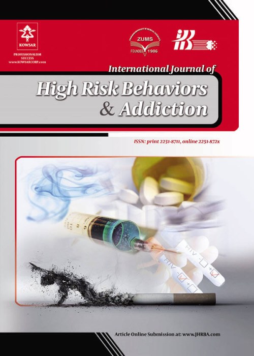 High Risk Behaviors & Addiction - Volume:12 Issue: 1, Mar 2023