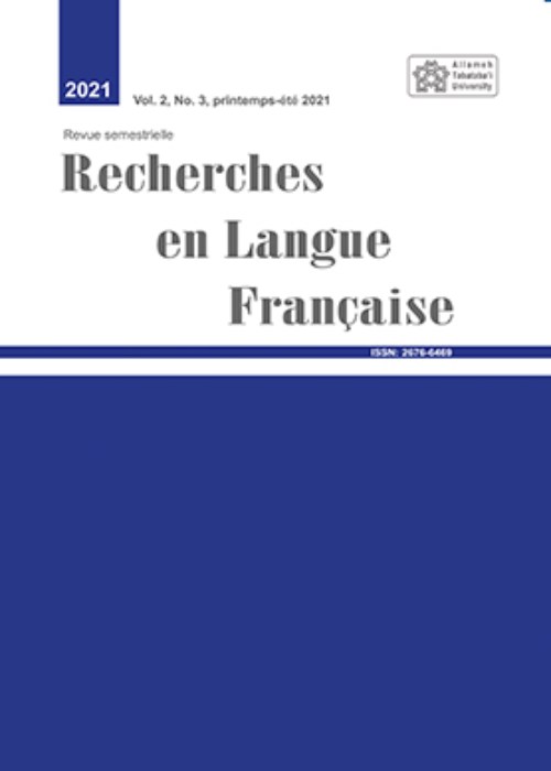 Research en Langue Francaise - Volume:3 Issue: 6, Winter-Spring 2021