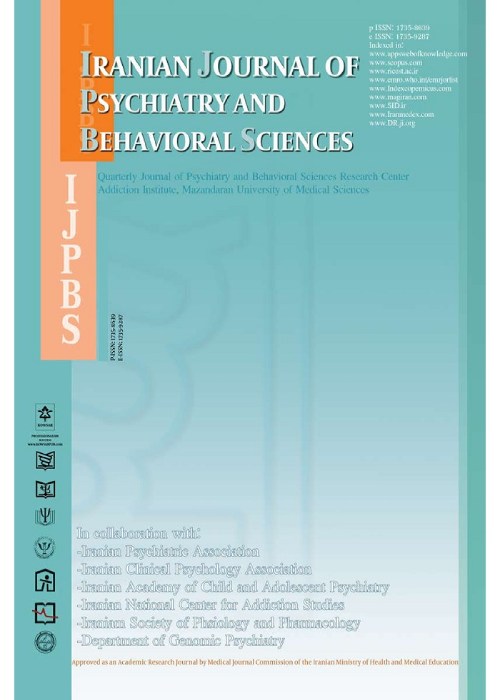 Psychiatry and Behavioral Sciences - Volume:17 Issue: 3, Sep 2023