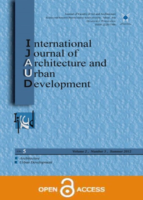 Architecture and Urban Development - Volume:13 Issue: 4, Autumn 2023