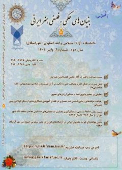بنیان های حکمی - فلسفی هنر ایرانی - سال دوم شماره 3 (پیاپی 5، پاییز 1402)
