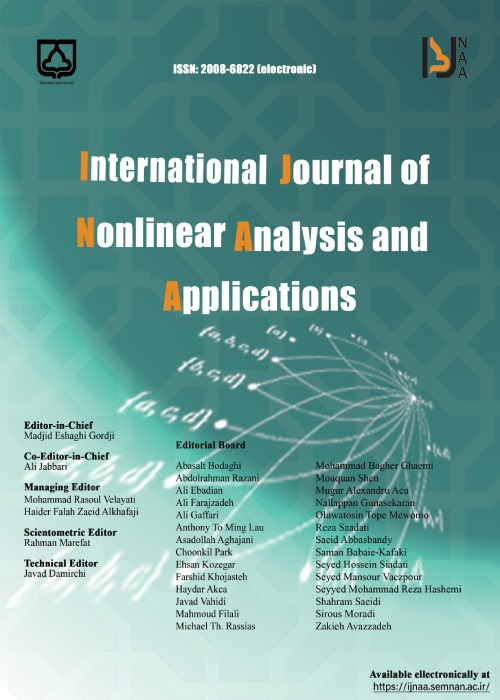 Nonlinear Analysis And Applications - Volume:15 Issue: 3, Mar 2024