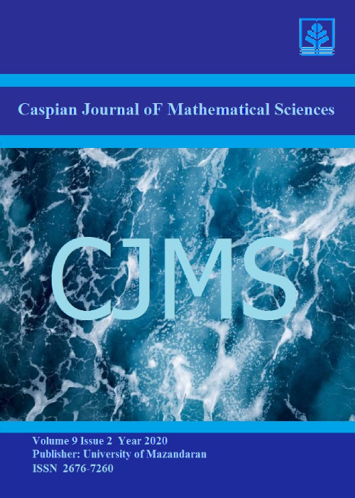 Caspian Journal of Mathematical Sciences - Volume:12 Issue: 2, Summer Autumn 2023
