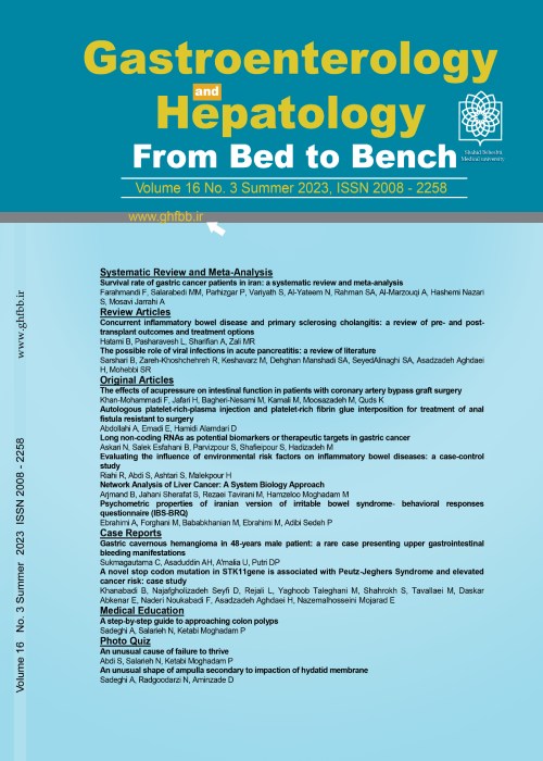 Gastroenterology and Hepatology From Bed to Bench Journal