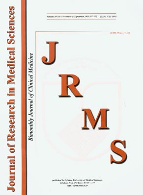 Research in Medical Sciences - Volume:10 Issue: 6, Nov & Dec 2005