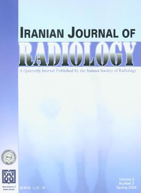Iranian Journal of Radiology - Volume:3 Issue: 3, Spring2006