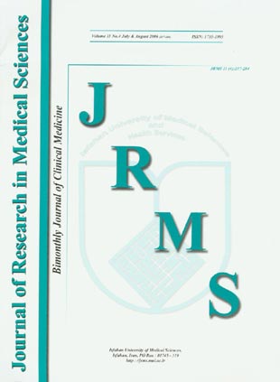 Research in Medical Sciences - Volume:11 Issue: 4, Jul & Aug 2006