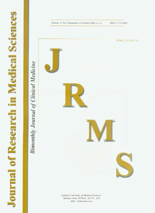 Research in Medical Sciences - Volume:11 Issue: 5, Sep & Oct 2006