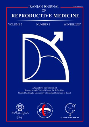 Reproductive BioMedicine - Volume:5 Issue: 2, Jan 2007