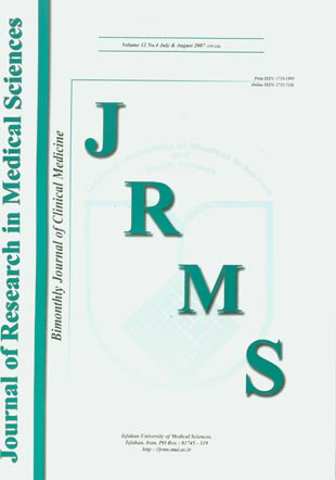 Research in Medical Sciences - Volume:12 Issue: 4, Jul & Aug 2007