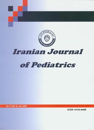 Pediatrics - Volume:17 Issue: 2, 2007