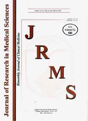 Research in Medical Sciences - Volume:14 Issue: 3, May & Jun 2009