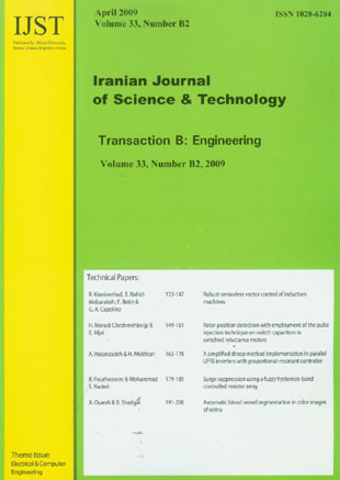 science and Technology (B: Engineering) - Volume:33 Issue: 2, Apr2009