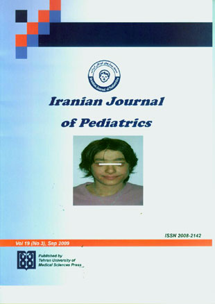 Pediatrics - Volume:19 Issue: 3, 2009