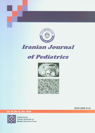 Pediatrics - Volume:19 Issue: 4, 2009