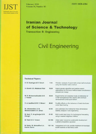 science and Technology (B: Engineering) - Volume:34 Issue: 1, Feb 2010