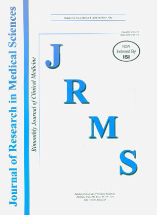 Research in Medical Sciences - Volume:15 Issue: 2, Mar & Apr 2010