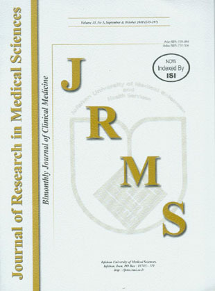 Research in Medical Sciences - Volume:15 Issue: 5, Sep & Oct 2010