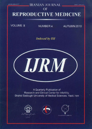 Reproductive BioMedicine - Volume:8 Issue: 4, Apr 2010
