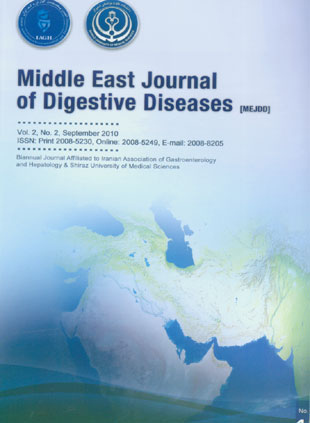 Middle East Journal of Digestive Diseases - Volume:2 Issue: 2, Sep 2010