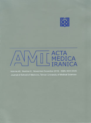 Acta Medica Iranica - Volume:48 Issue: 6, Nov-Dec 2010