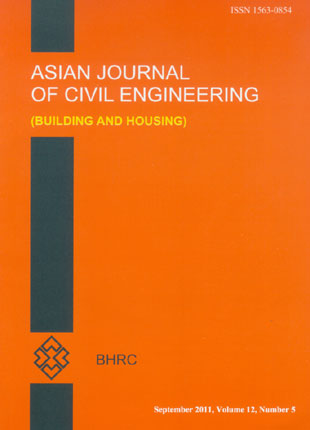 Asian journal of civil engineering - Volume:12 Issue: 5, Sep 2011
