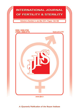 Fertility and Sterility - Volume:4 Issue: 4, Jan-Mar 2011