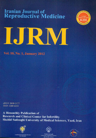 Reproductive BioMedicine - Volume:10 Issue: 1, Jan 2012