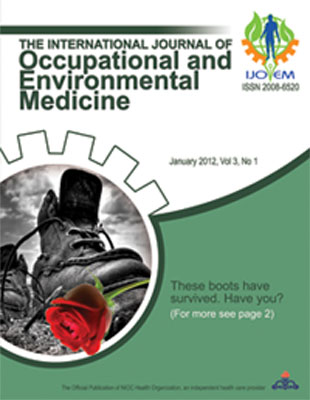 Occupational and Environmental Medicine - Volume:3 Issue: 1, Jan 2012